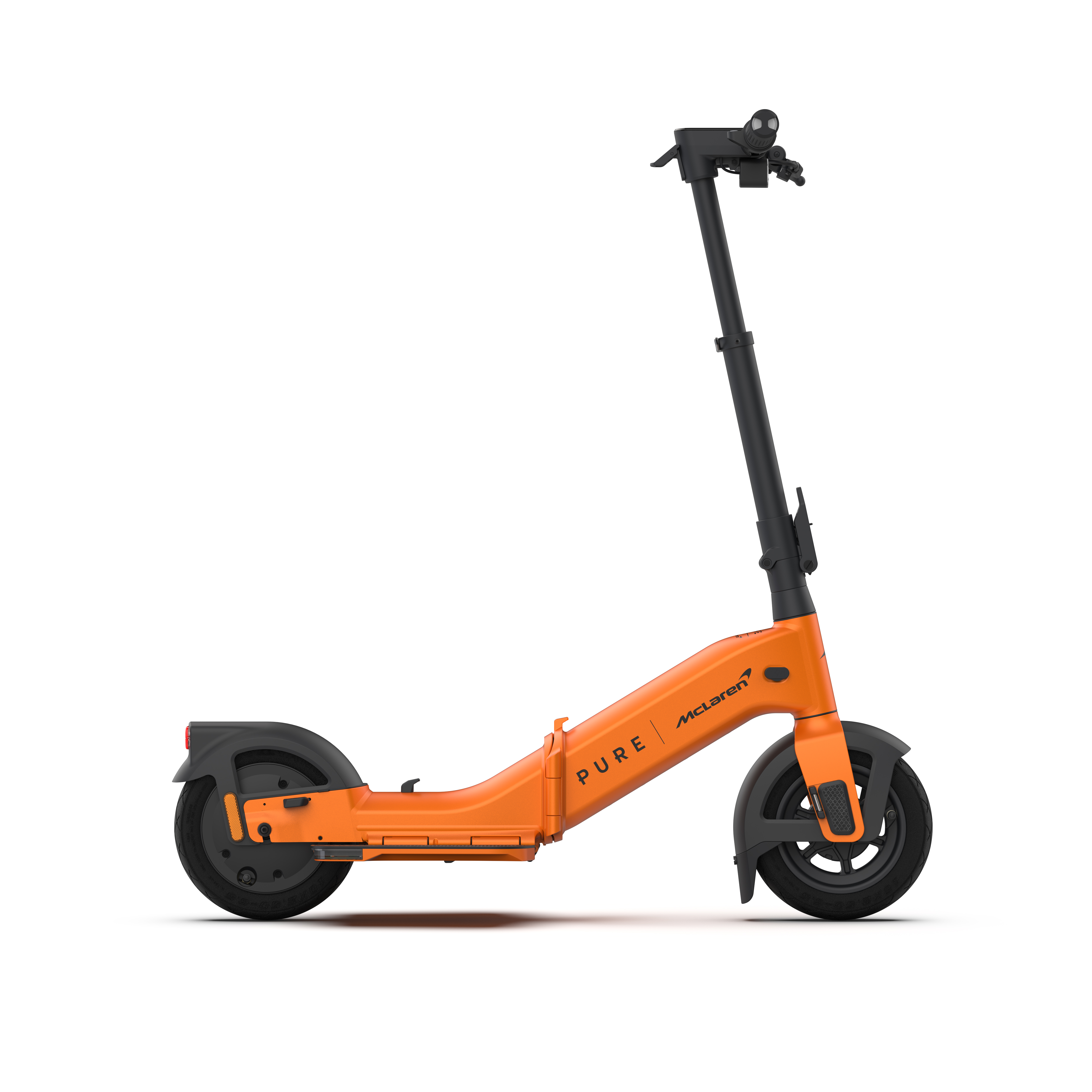 Hochfahrer, E-Scooter, orange, Fahrrad-ähnlich, Foldable